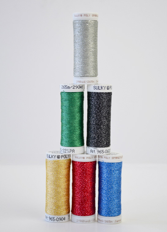 Assortiment de 6 bobines PAILLETTES SULKY by GUNOLD | Le Fil de vos Idées