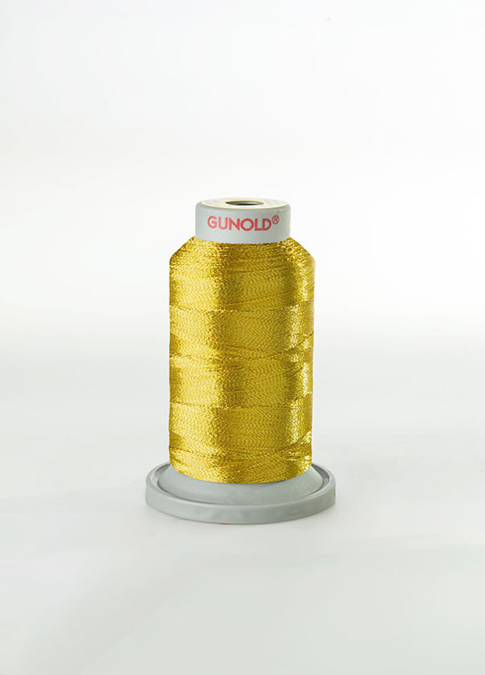 METY 5/2 - Fil à broder métallique doré et argenté