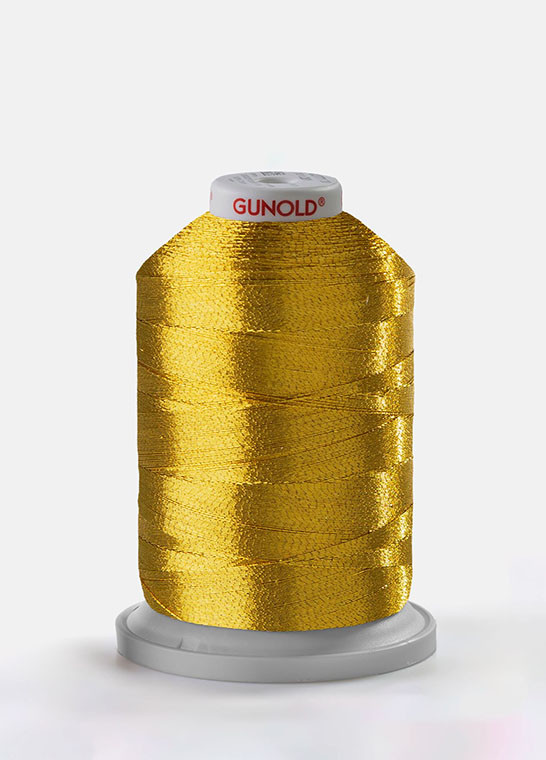 METY 5/2 - Fil à broder métallique doré et argenté