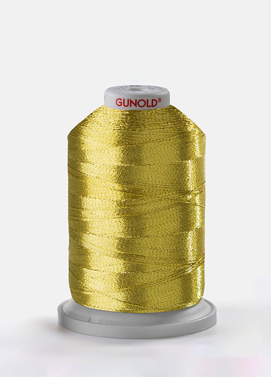 METY 5/2 - Fil à broder métallique doré et argenté