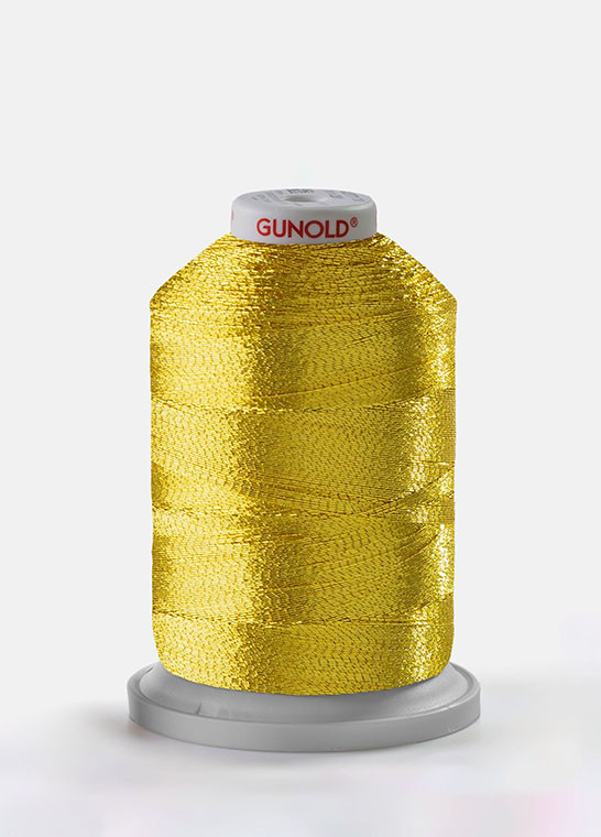 METY 5/2 - Fil à broder métallique doré et argenté