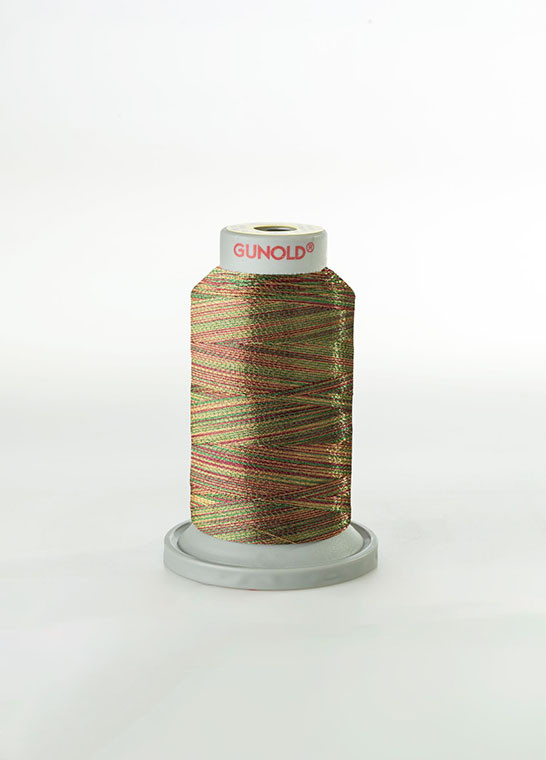 METY 5/2 - Fil à broder métallique multicolore