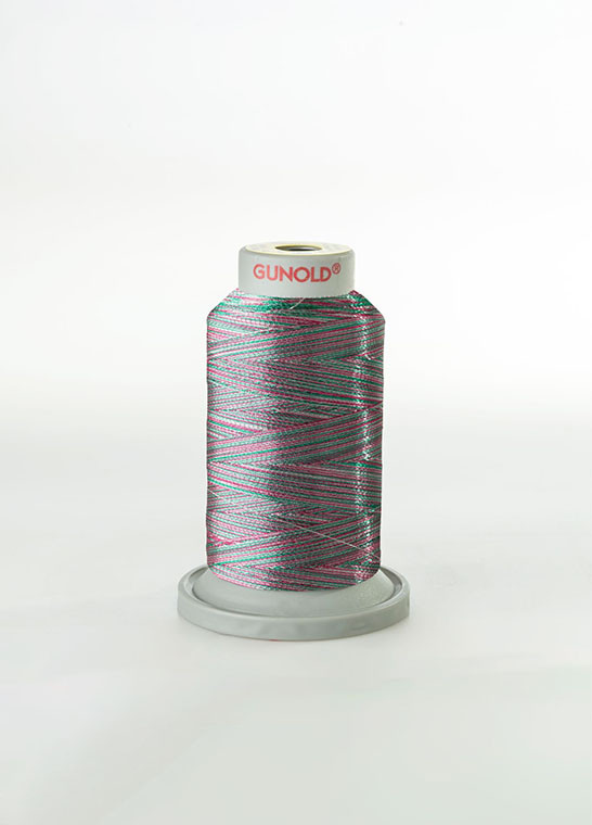 METY 5/2 - Fil à broder métallique multicolore