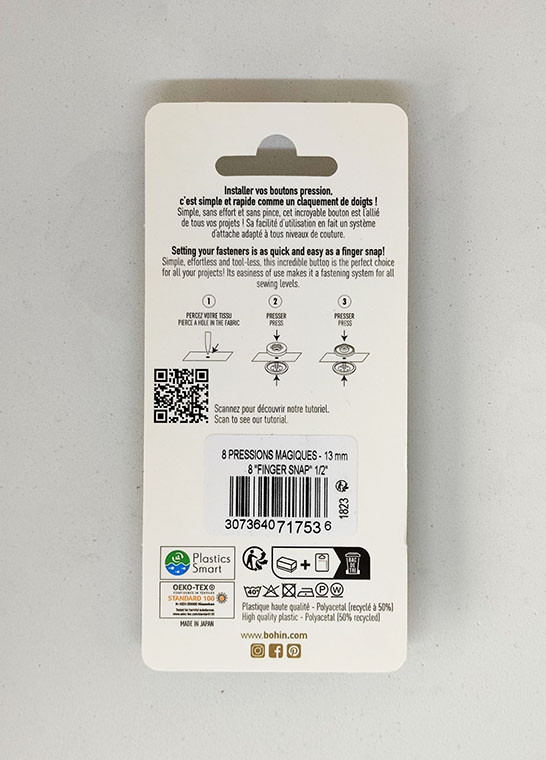 Pression magique - 13mm BOHIN | Le Fil de vos Idées