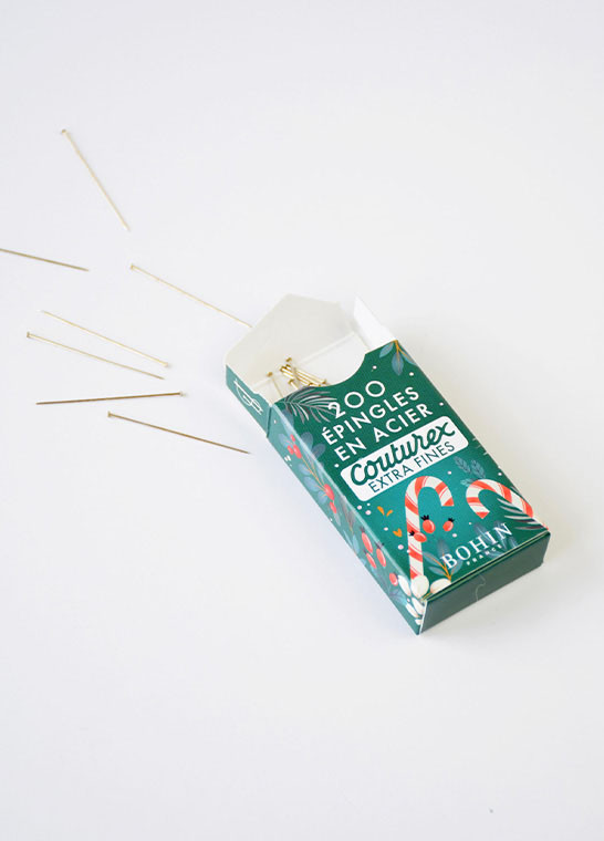 Epingles Couturex extra-fines Noël vert