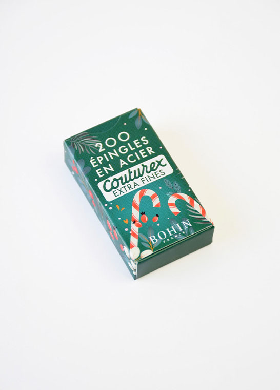 Epingles Couturex extra-fines Noël vert