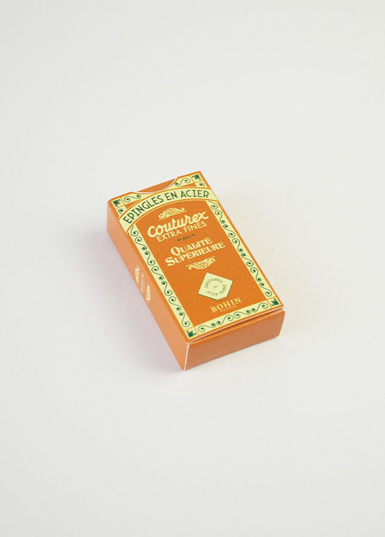 Epingles Couturex extra-fines vintage marron