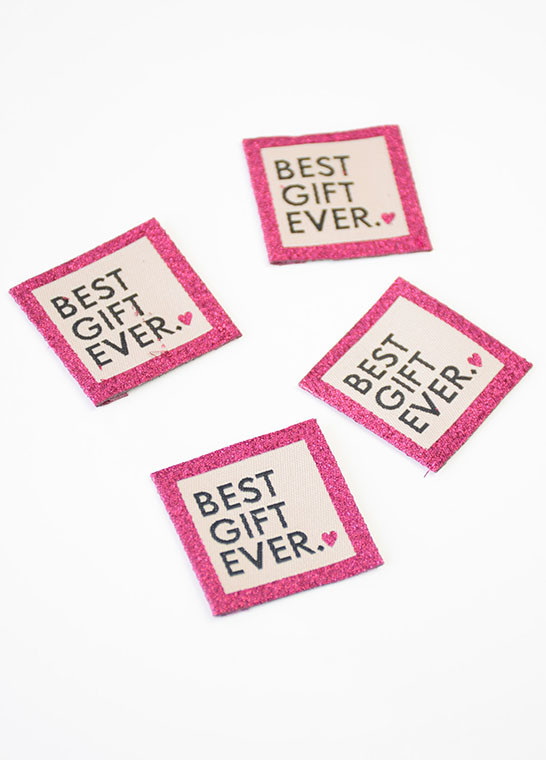 Etiquette à coudre Best Gift Ever BOHIN | Le Fil de vos Idées