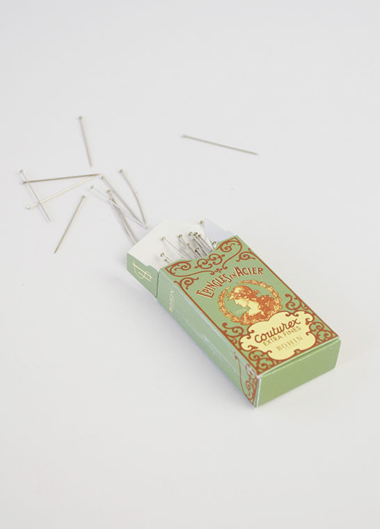 Epingles Couturex extra-fines vintage verte BOHIN | Le Fil de vos Idées