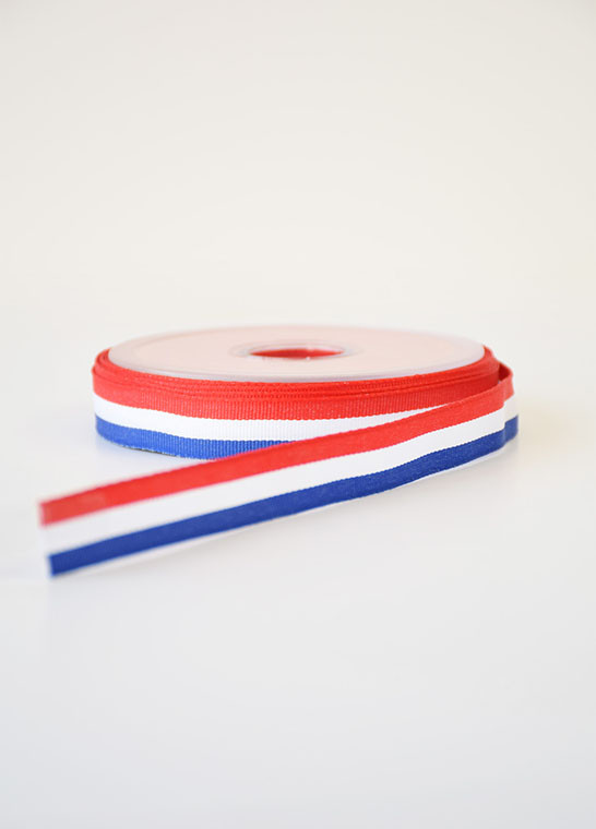 Ruban tricolore bleu blanc rouge