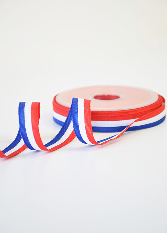 Ruban tricolore bleu blanc rouge