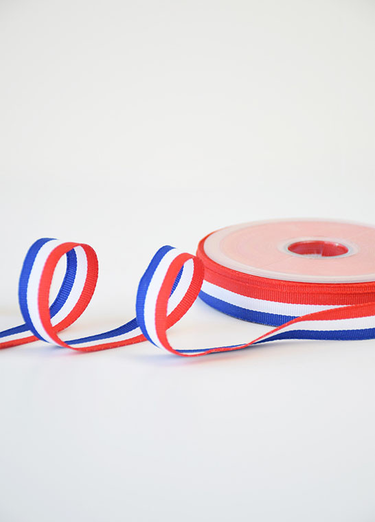 Ruban tricolore bleu blanc rouge