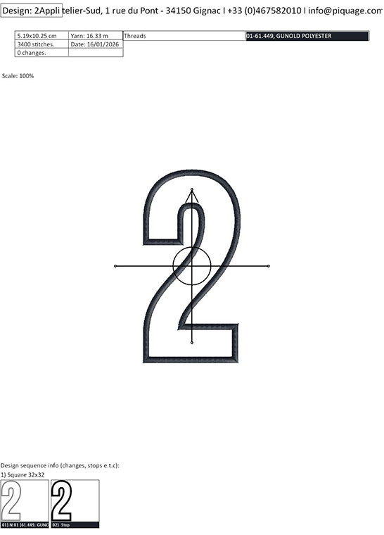 Programmes broderie 0-9 TWILLY