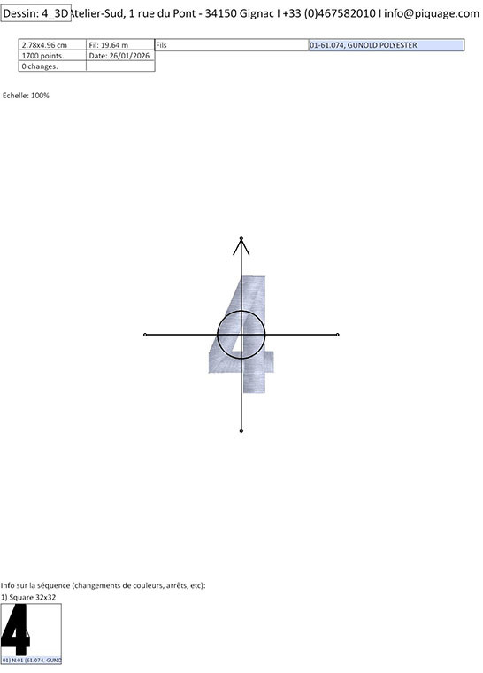 Programmes broderie 0-9 PUFFY