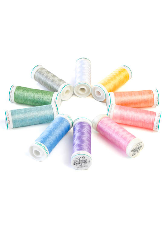 Assortiment de 10 bobines POLY DECO Pastel SULKY by GUNOLD | Le Fil de vos Idées