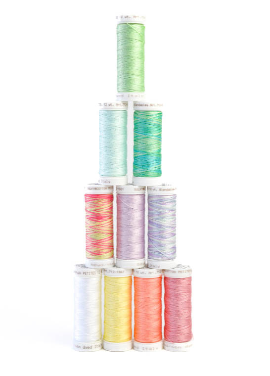 Assortiment de 10 bobines COTTON 12 Pastel SULKY by GUNOLD | Le Fil de vos Idées