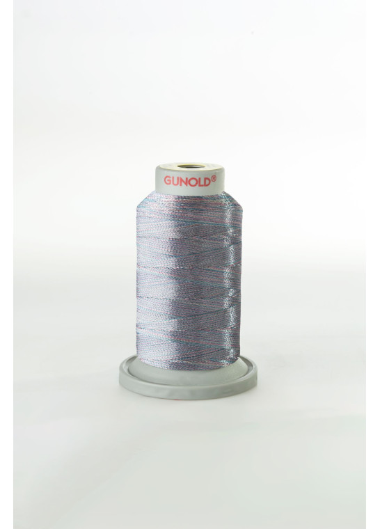 METY 5/2 - Fil à broder métallique multicolore